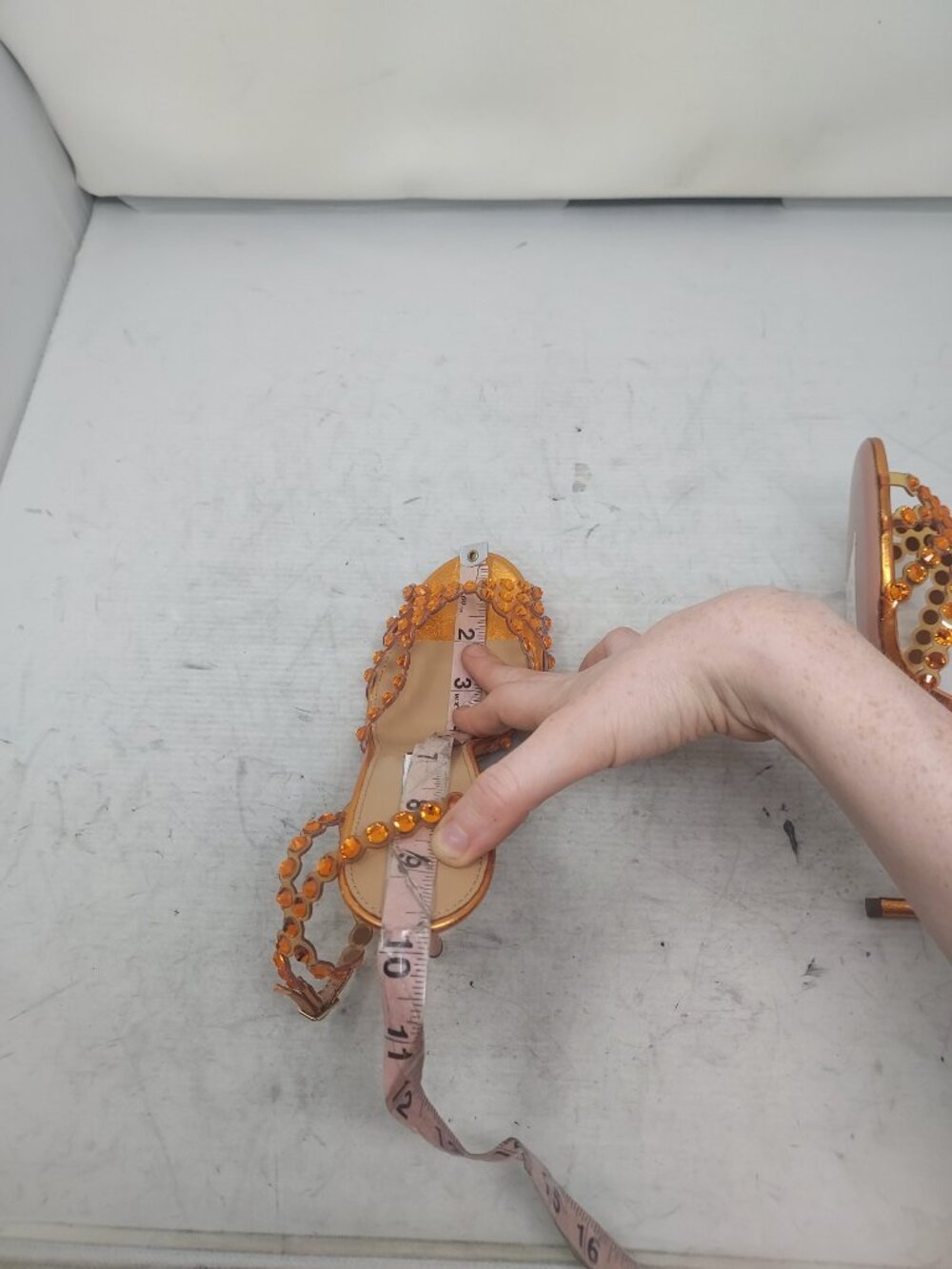 Aquazzura Tequila Crystal Jewel Orange Heel Sandal - Picture 10 of 11